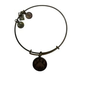 Alex and Ani Paw Print City Skyline Bangle Rafaelian Gold Expandable Bracelet